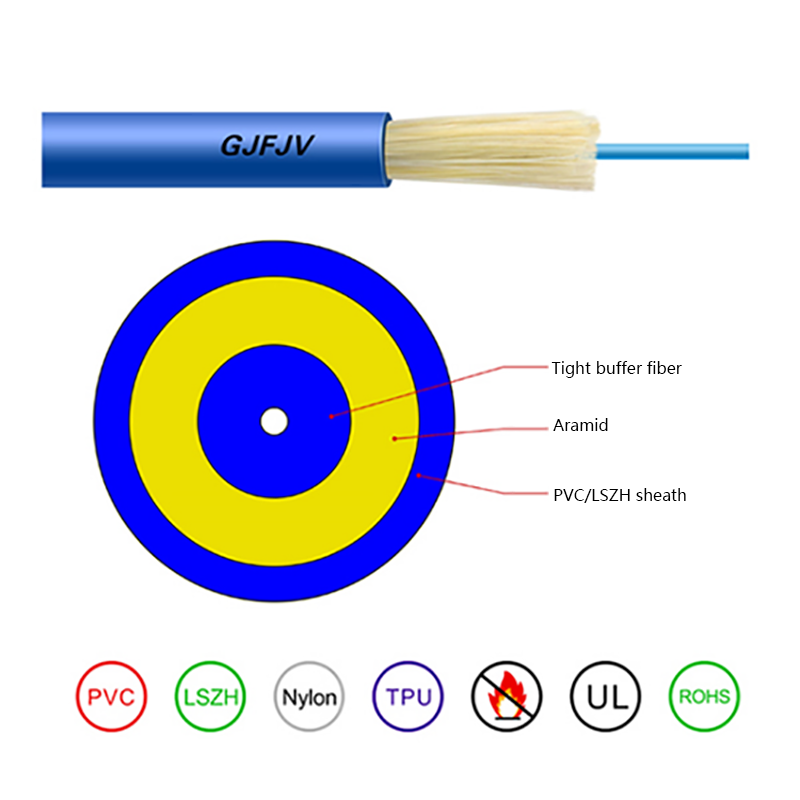 GJFJV Kapalı Tek Çekirdekli Jumper Tel Optik Kablo